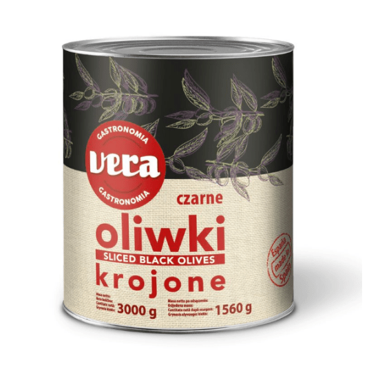 VERA Oliwki czarne krojone 3000g PUSZKA -zdjęcie numer 1