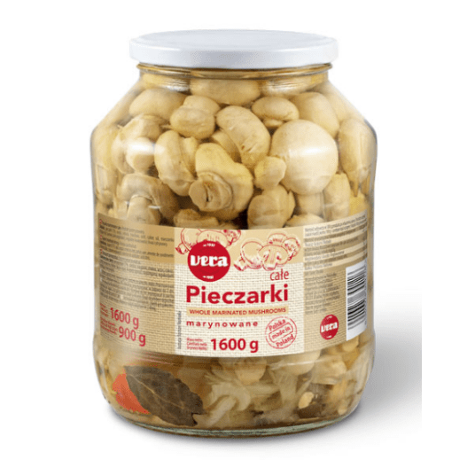 VERA Pieczarka marynowane słoik 1600g/900g -zdjęcie numer 1