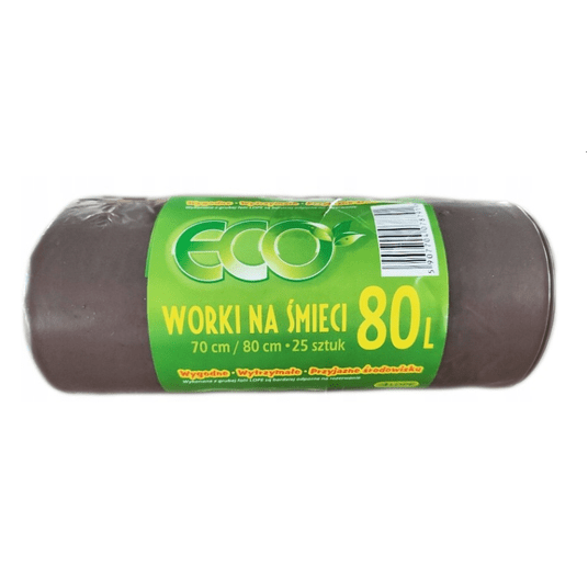 Worki na śmieci LDPE 80L A'25 K/20 -zdjęcie numer 1