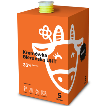 BIE Kremówka Bieruń 33% karton 5L POMARAŃCZOWA
