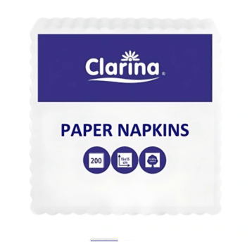 CLARINA 5319 Serw. ząbkowana15x15 biała A200 K/60