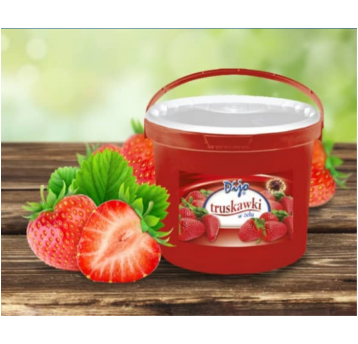 DIJO Truskawka w żelu 3,2 kg WIADRO