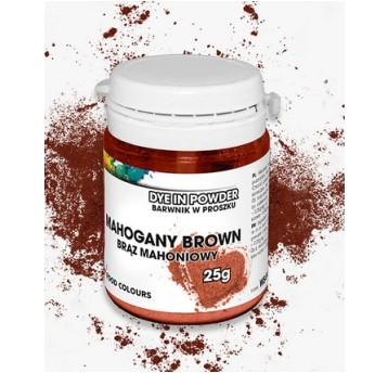 Food Barwnik Brąz Mahoniowy 25g WS-P-072