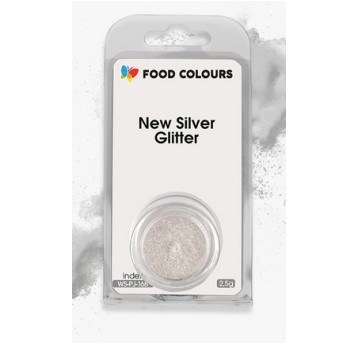 Food Barwnik NEW SILVER GLITTER 2,5g WS-PJ-168