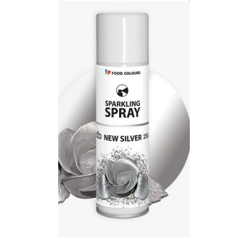 Food S10-N Barwnik w Spray SILVER 250ml (8%)