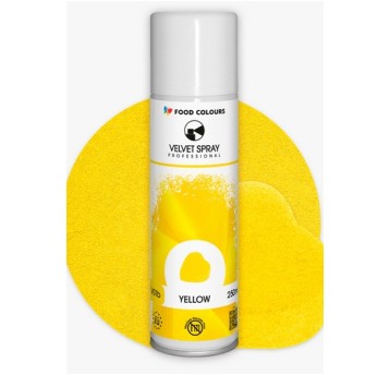 Food V01b Velvet Spray YELLOW 250ml żółty zamsz
