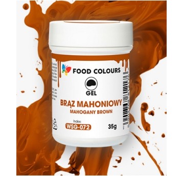 Food Żel Brąz Mahoniowy WSG-072 Mahogany Brown 35g