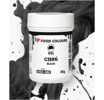 Food Żel Czarny WSG-080 Black 35g