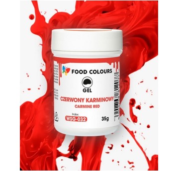 Food Żel Czerwony Karmino WSG-032 Carmine Red 35g