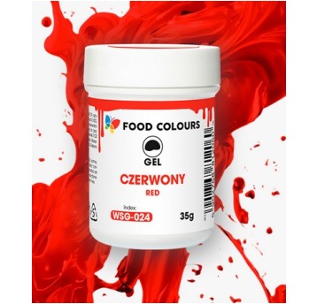 Food Żel Czerwony WSG-024 Red 35g
