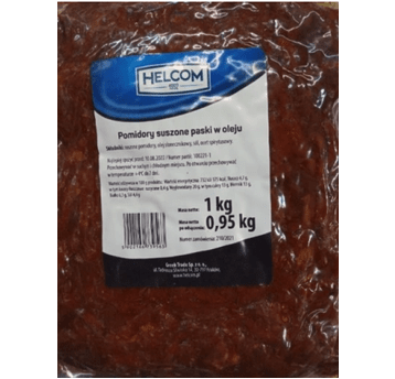 HELCOM Pomidory suszone paski 1kg WOREK