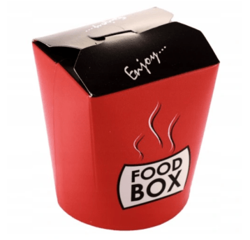 Kartonik kebab box CZERWONO CZARNY 500ml A'50 K/20