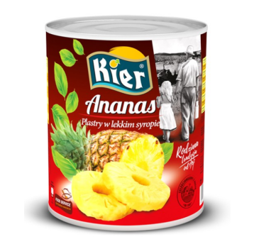 KIER Ananas plastry 3035g/1840g