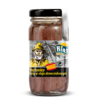 KIER Filety ANCHOVIES słoik 100g w oleju słoneczn.
