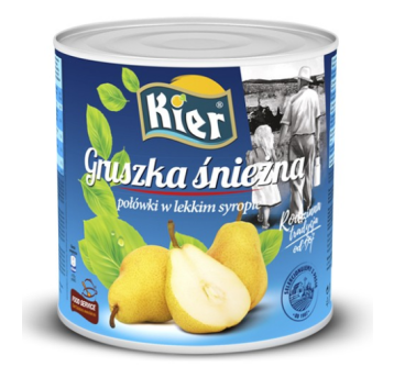 KIER Gruszka połowka ŚNIEŻNA 2500g/1500g