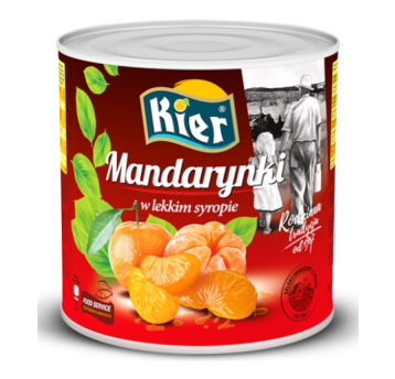 KIER Mandarynka w syropie 2650ml/1500g GASTRO