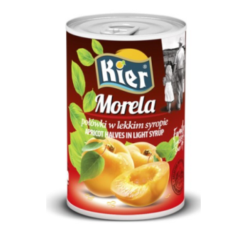 KIER Morela połóki w syropie 410g/230g