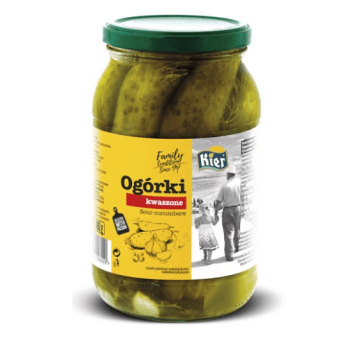 KIER Ogórki kwaszone/ kiszone 860g/480g K/8