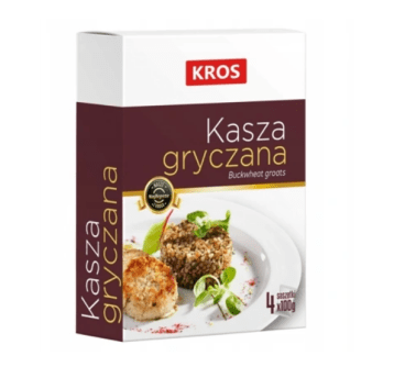 KROS Kasza gryczana 4x100g KARTONIK K/12