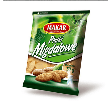 MAKAR Migdały cięte płatki 500g K/18szt