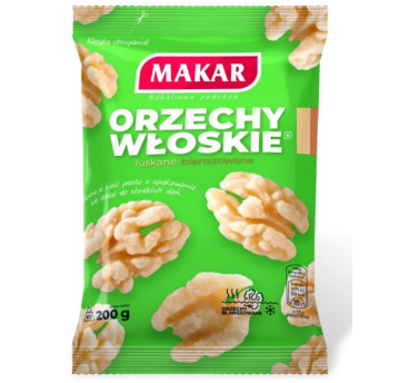 MAKAR Orzech włoski BLANSZOWANY 200g K/25szt