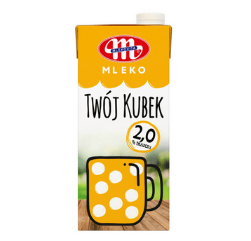 MLEKOVITA Mleko UHT Twój Kubek 2% 1L