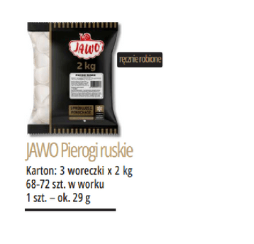 * MR Pierogi ruskie JAWO 2KG