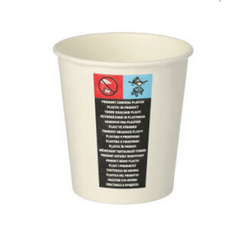 PAPSTAR 45029 Kubek 100ml papier BIAŁY A'100 K/30