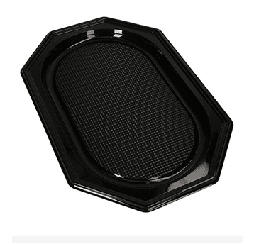 PAPSTAR 45444 Tace R-PET 45,5x30,2x2,2 czarne10szt