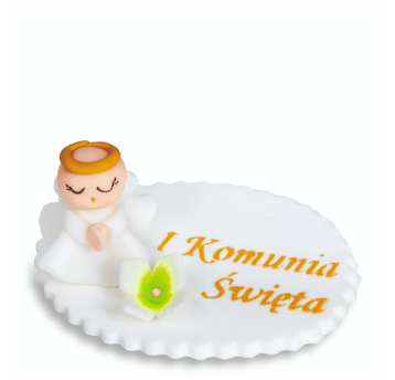 PJ ANIOŁEK 3D biały na podstawie 20045