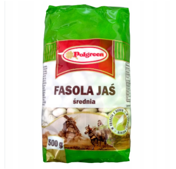POLGREEN Fasola Średnia jaś 500g K/14szt