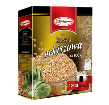 POLGREEN Kasza Orkiszowa 4x100g