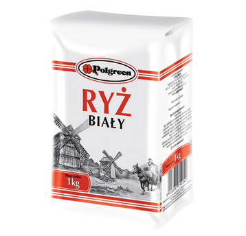 POLGREEN Ryż BIAŁY 1 KG K/10