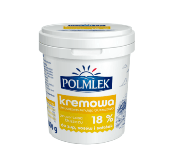 POLMLEK Kremowa ze śmietanką 18% 1kg