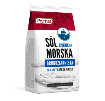 PRYMAT Sól morska jodowana gruboziarnist 900G K/10