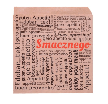 Serwetka HAMBURGER SMACZNEGO 22077 15x16 szara