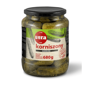 VERA Korniszony konserwowe 680/370g SŁÓJ K/12