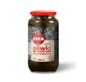 VERA Oliwki czarne drylowane 860/450g SŁÓJ