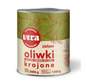 VERA Oliwki zielone cięte 3000g PUSZKA