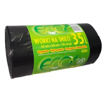 Worki na śmieci LDPE 35L A'50 K/20