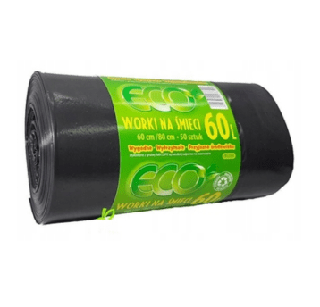 Worki na śmieci LDPE 60L A'50 K/20