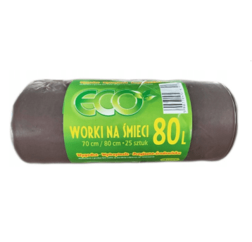 Worki na śmieci LDPE 80L A'25 K/20